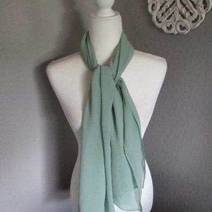 1970s pistachio silk scarf
